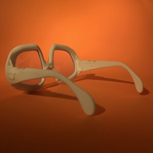 White Sunglass Art Deco